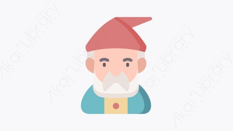 图片素材-030侏儒 gnomeMG卡通神奇字符元素图标