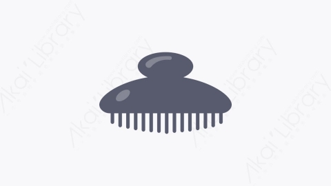 图片素材-030-毛刷hair_brush扁平卡通美容美发元素图标
