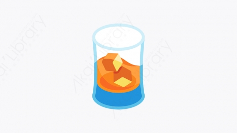 图片素材-030_威士忌加冰块_whiskey_on_the_rocks