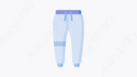 图片素材-031慢跑裤 jogger pantsMG卡通衣服元素图标