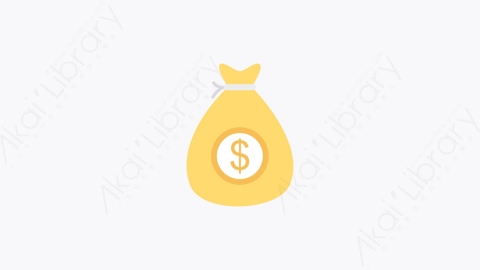 图片素材-0031-钱袋money_bag卡通扁平金融财务元素图标