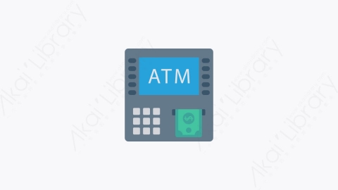 图片素材-0032-自动取款机atm卡通扁平金融财务元素图标
