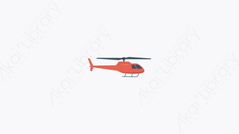 图片素材-032-直升机helicopter卡通扁平旅行和冒险元素图标