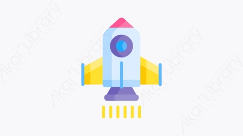 图片素材-032火箭 rocketMG卡通团队合作精神元素图标