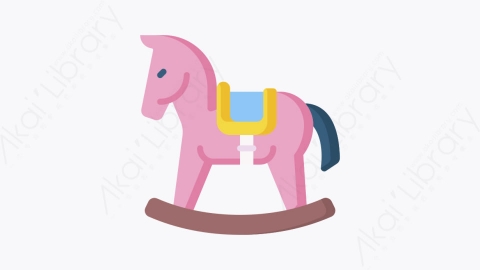 图片素材-032摇马rocking horseMG卡通婴儿和玩具元素图标