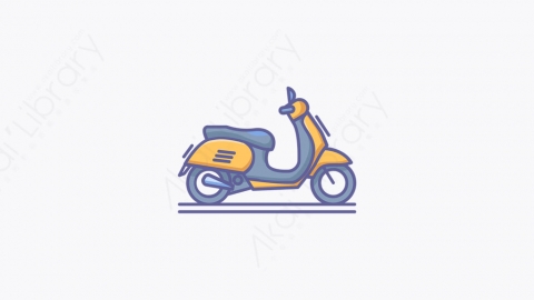 图片素材-032_小型摩托车_scooter