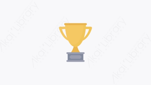 图片素材-032-奖杯trophy扁平卡通Seo和Web网页设计元素图标