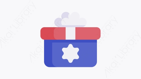 图片素材-033礼物 giftMG卡通澳大利亚国庆日元素图标