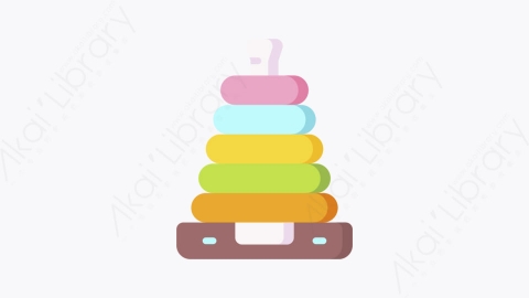 图片素材-033叠环stacking ringsMG卡通婴儿和玩具元素图标