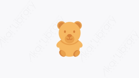 图片素材-033-泰迪熊teddy_bear扁平卡通游乐园元素图标