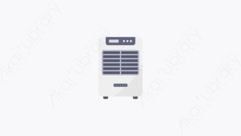 图片素材-034-空气冷却器air_cooler扁平卡通家电元素图标