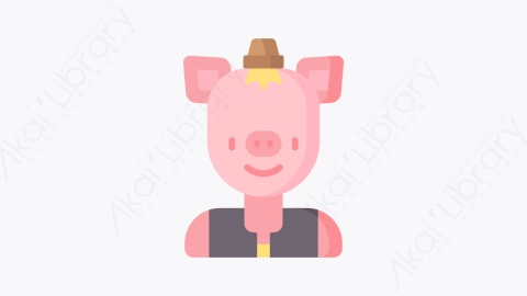 图片素材-034猪pigMG卡通童话元素图标