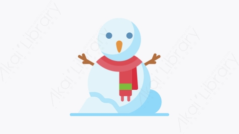 图片素材-034雪人 snowmanMG卡通圣诞城市元素图标