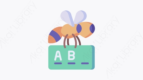 图片素材-035拼字蜜蜂 spelling beeMG卡通幼儿园元素图标