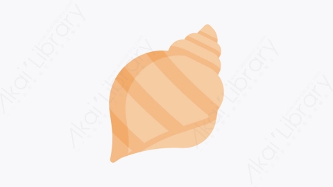 图片素材-036海螺壳 conch shellMG卡通海上生活元素图标