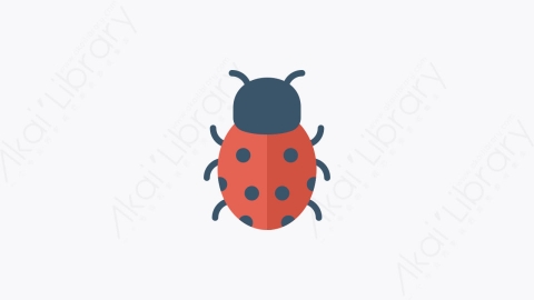 图片素材-036-瓢虫ladybug卡通扁平动物元素图标