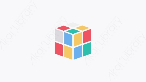 图片素材-037-游戏魔方game_cube卡通扁平业余爱好时间元素图标