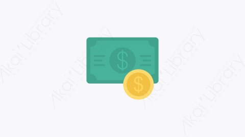 图片素材-0038-美元dollar卡通扁平金融财务元素图标