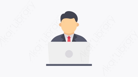 图片素材-038-员工employee扁平卡通办公空间元素图标
