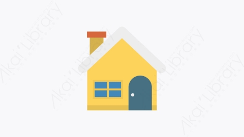 图片素材-038-住宅home卡通扁平城市建筑元素图标