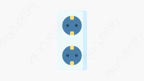 图片素材-038电源插座 power socketMG卡通家居用品元素图标