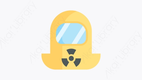 图片素材-038辐射 radiationMG卡通个人防护装备PPE元素图标