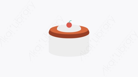 图片素材-0039-蛋糕cake卡通扁平食物和饮料的元素图标