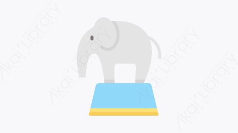 图片素材-039大象 elephantMG卡通马戏团元素图标