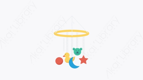 图片素材-040-婴儿床玩具crib_toy卡通扁平婴儿宝贝教育元素图标