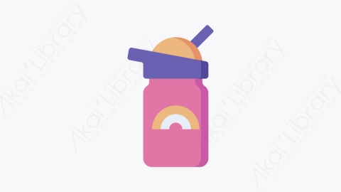 图片素材-040饮水瓶 drinking bottleMG卡通幼儿园元素图标