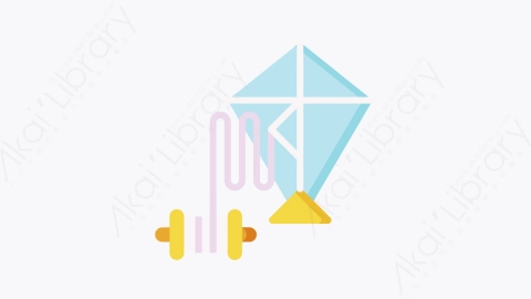图片素材-040风筝kiteMG卡通婴儿和玩具元素图标
