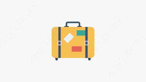 图片素材-040-行李luggage卡通扁平机场元素图标
