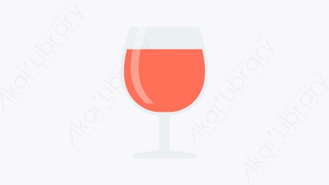 图片素材-040-酒杯wine_glass扁平卡通城市生活元素图标