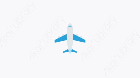 图片素材-042-飞机aeroplane卡通扁平旅行和冒险元素图标
