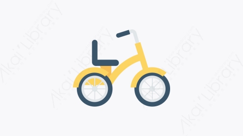 图片素材-042-自行车手cyclist卡通扁平婴儿宝贝教育元素图标
