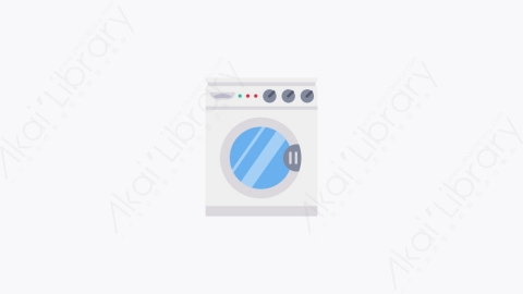 图片素材-042-洗衣机washing_machine卡通扁平业余爱好时间元素图标