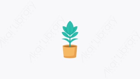 图片素材-043-植物芽plant_bud卡通扁平业余爱好时间元素图标