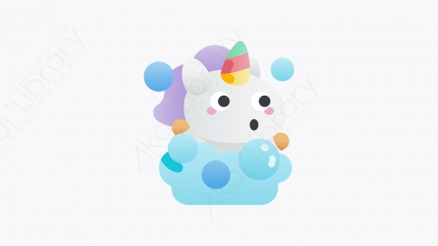 图片素材-043-淋浴的独角兽shower