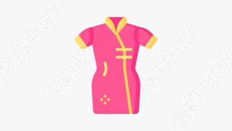 图片素材-044旗袍 cheongsamMG卡通衣服元素图标