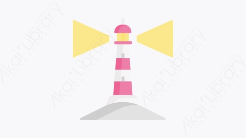 图片素材-044灯塔 lighthouseMG卡通海上生活元素图标