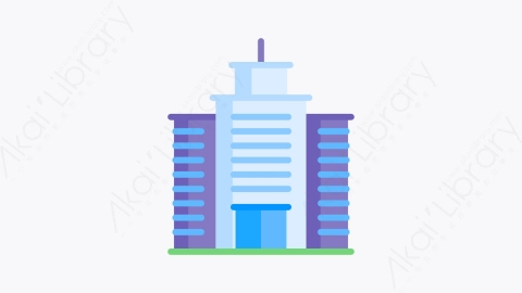 图片素材-045大楼 buildingMG卡通团队合作精神元素图标