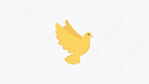 图片素材-045-鸽子pigeon卡通扁平动物元素图标