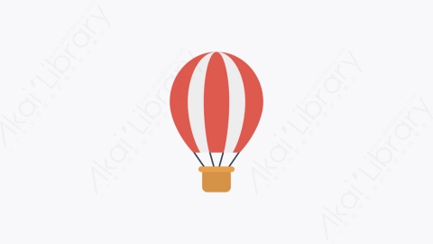 图片素材-0046-热气球air_hot_balloon卡通扁平马戏团元素图标