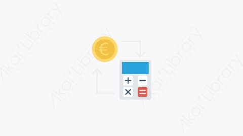 图片素材-0046-计算calculation卡通扁平金融财务元素图标