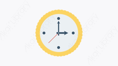 图片素材-046-时钟clock卡通扁平婴儿儿童玩具元素图标