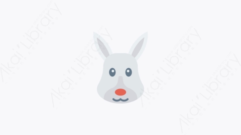 图片素材-046-兔子rabbit卡通扁平动物元素图标