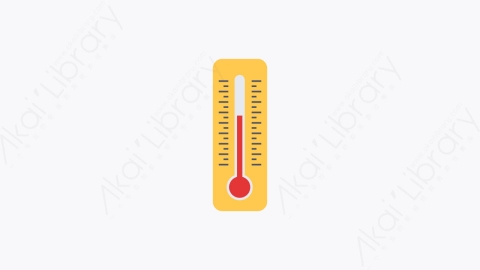 图片素材-046-温度计thermometer卡通扁平实验室科学教育元素图标
