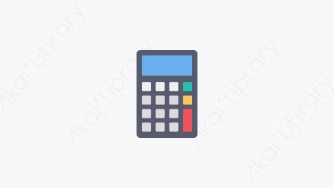 图片素材-047-计算器calculator扁平卡通购物和电子商务元素图标