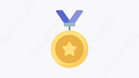 图片素材-047枚奖牌 medalMG卡通教育元素图标