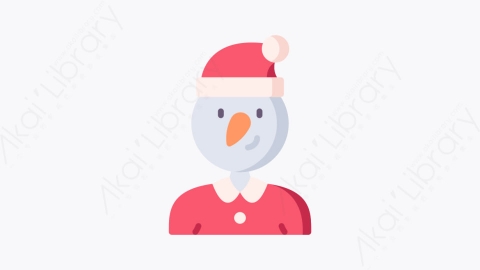 图片素材-047雪人 snowmanMG卡通圣诞头像元素图标